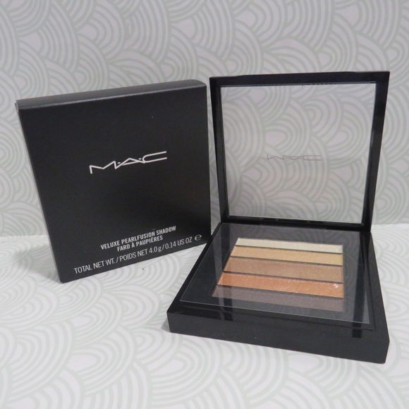 MAC COSMETICS💥VELUXE PEARLFUSION SHADOW AMBERLUXE 0.14 OZ BOXED💥